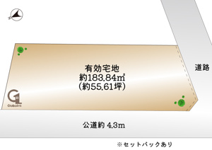 【土地図】 | ご自宅から現地まで、当社スタッフがお車にて、「お迎え・お送り」をしております。ぜひお気軽にお問い合わせくださいませ♪