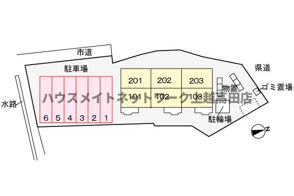 ビレッジケイツⅡの区画図|配置図