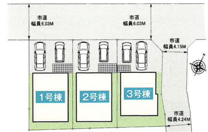 【仲介手数料無料】所沢市山口１号棟　所沢市の新築住宅なら西武ハウジングの区画図