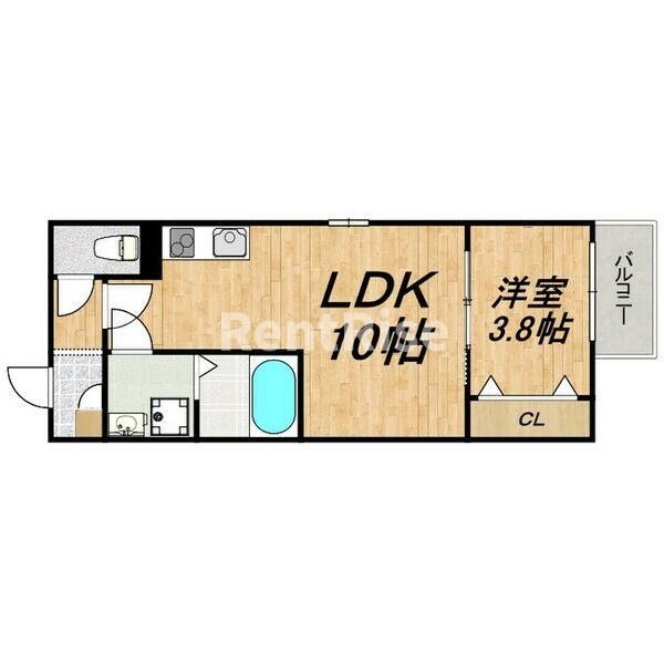 LECOCON岩倉Ⅲの間取り