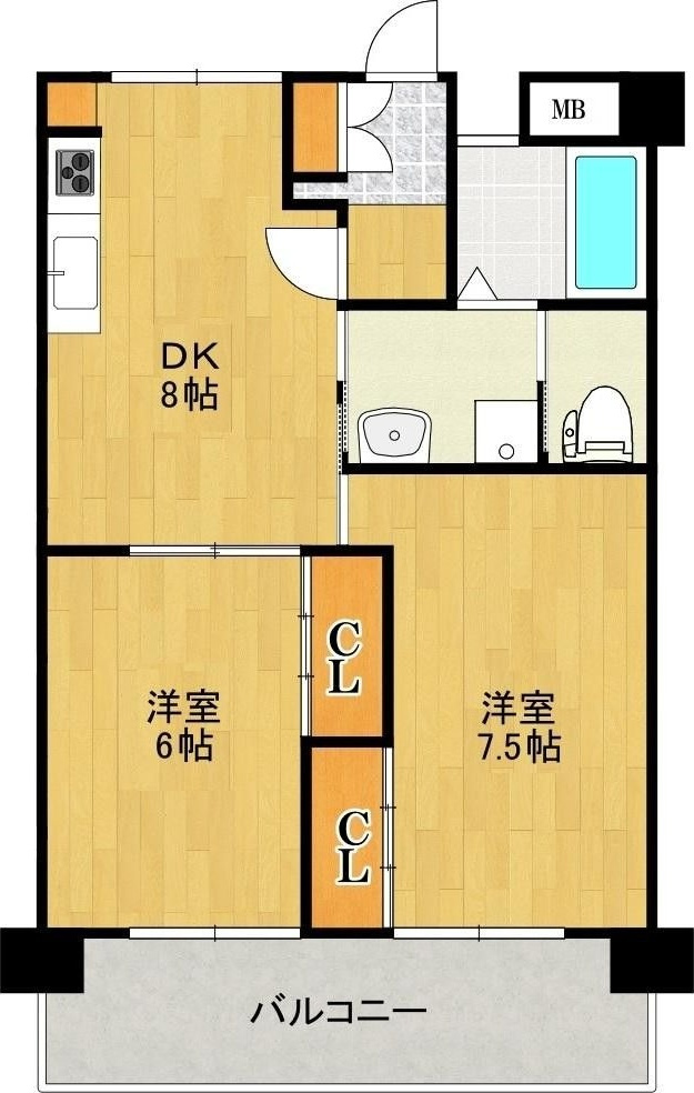 コーポ稲吉の間取り