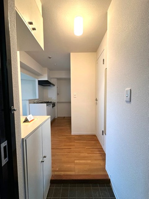 【玄関】 | レオドール登戸 | 玄関から室内への景観です！玄関入ってすぐに洋室があります♪