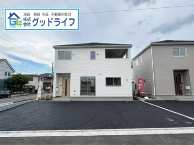 【前面道路含む現地写真】 | 深谷市萱場第6  クレイドルガーデン　新築戸建　全7区画　1号棟