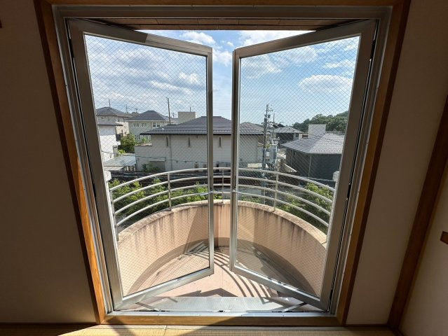コレツィオーネ東山南棟のバルコニー|バルコニーのある和室なのでとても明るいですよ！