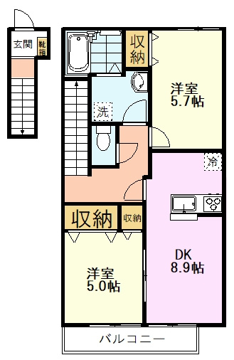 【間取り】 | くぬぎハイツ