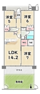 【間取り】 | ル・パルトネール京都御屋敷町