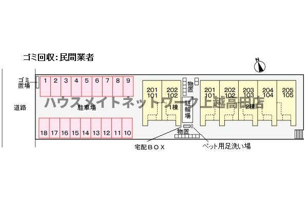 ル・リアンＡの区画図|配置図