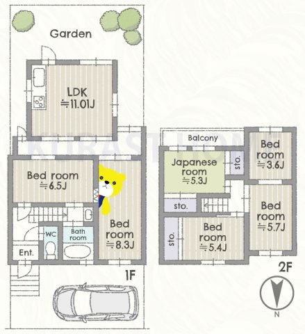 乙訓郡大山崎町円明寺葛原　中古戸建