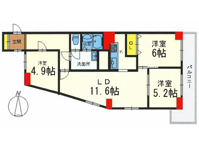 【間取り】 | パレス山科