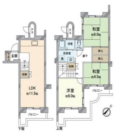千代田第二住宅5号棟の間取り