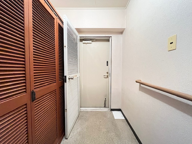 南海狭山コーポ1号棟の玄関