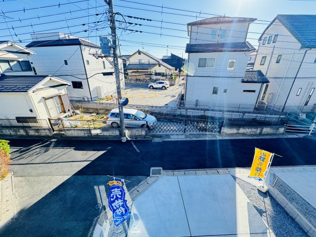 流山市東初石４丁目新築戸建【八木北小学校：5分】の展望|バルコニーより道路側眺望