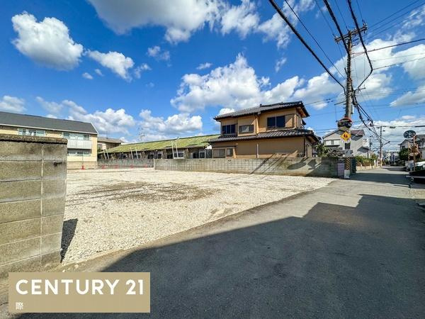 有本分譲地 2号地の前面道路含む現地写真