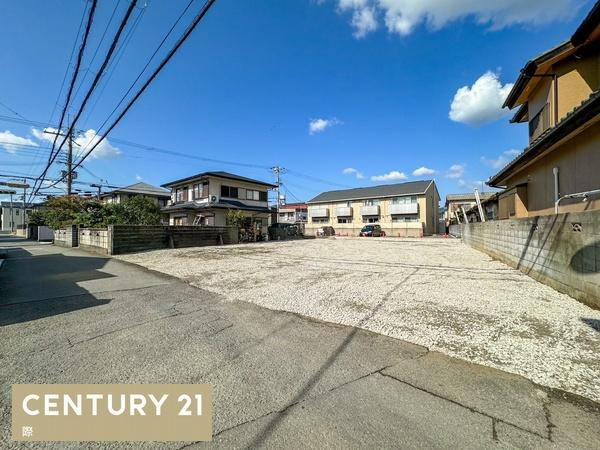 有本分譲地 2号地の前面道路含む現地写真