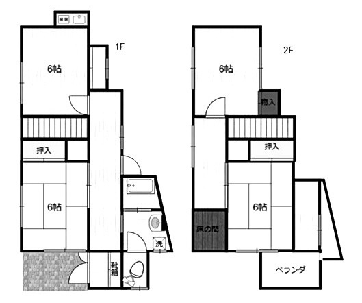 二見町福里　中古戸建の間取り