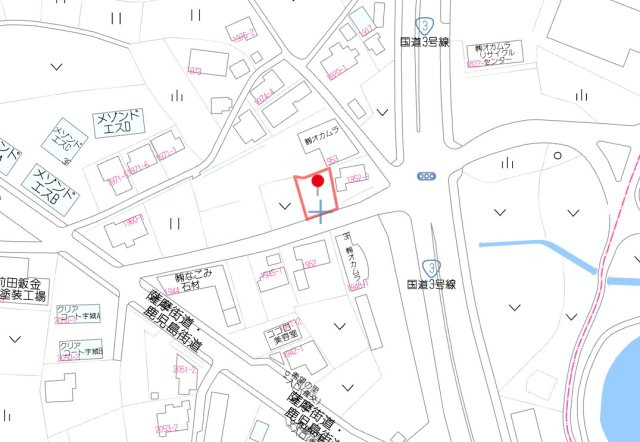 宇城市松橋町久具　売土地の地図