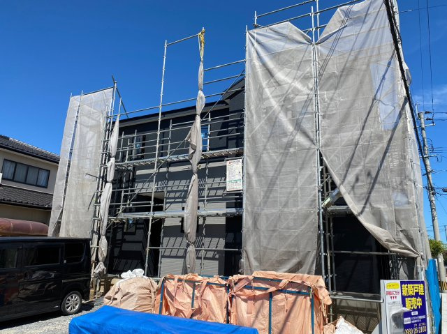 行橋市西宮市4丁目　行橋市　新築戸建ての外観|【2024/9/12撮影】近隣商業施設多数♪　
【行橋市　新築戸建て】