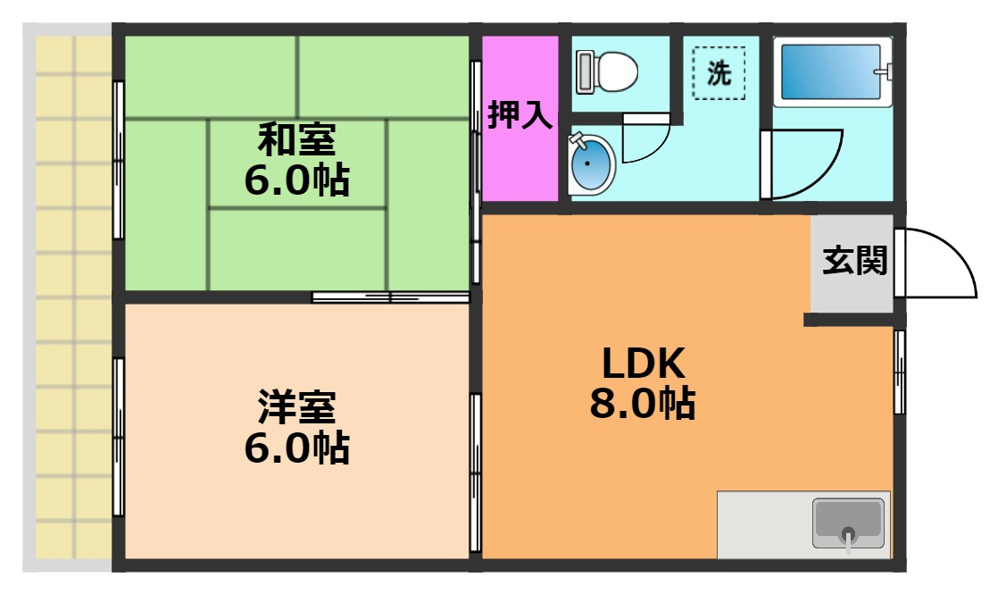 ジュネスドミールの間取り