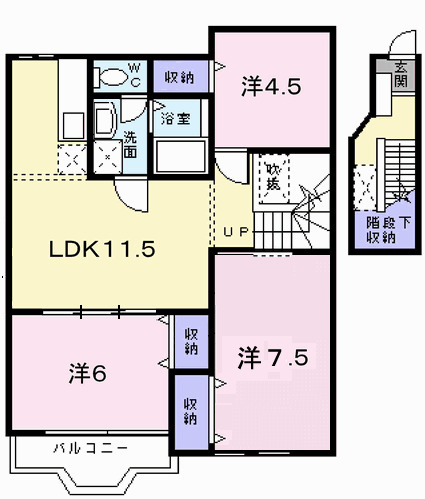 ル・クプル　プラースⅡの間取り