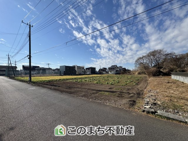 宇都宮市鐺山町売地の前面道路含む現地写真
