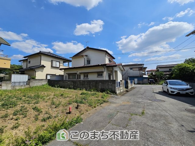 宇都宮市鶴田町　売地の前面道路含む現地写真|前面道路5.8ｍ