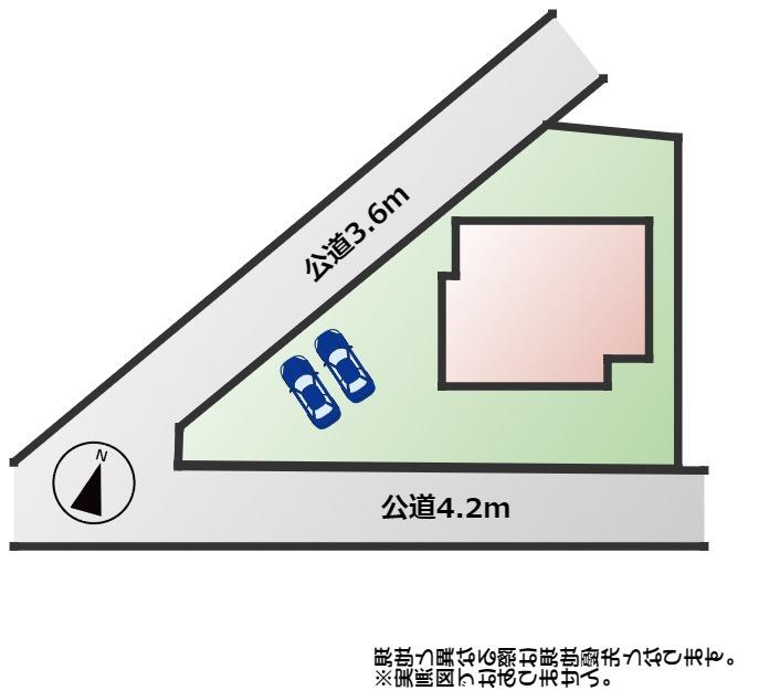 宇都宮市御幸本町中古戸建の区画図