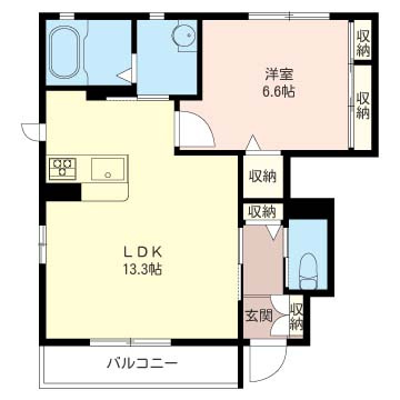 【間取り】 | フェリーチェ　B