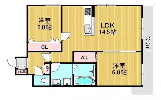 エフィー大阪狭山の間取り