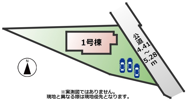 いろどりアイタウン日光市瀬尾22-ｐ2の区画図