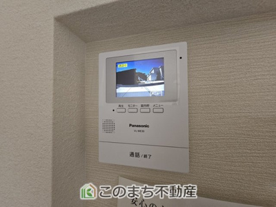 【防犯設備】 | いろどりアイタウン栃木市箱森町22-P1 | モニタ付きインターホンで防犯面もしっかり安心♪