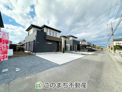 【前面道路含む現地写真】 | いろどりアイタウン矢板市東町22-P1 | お車並列３台分ご用意しております♪