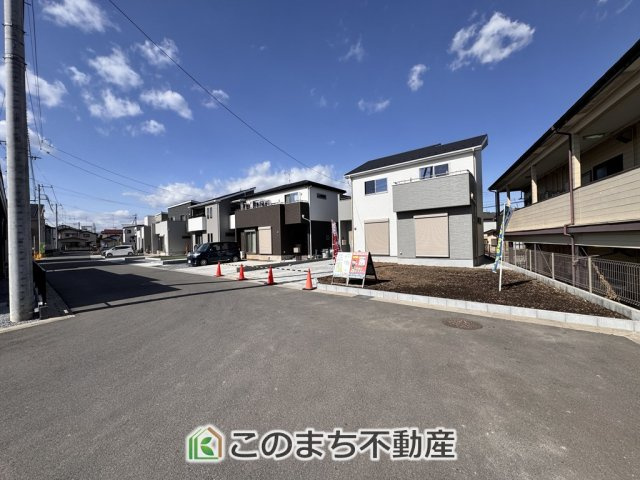 いろどりアイタウン鹿沼市千渡22-P1の前面道路含む現地写真|前面道路含む現地写真
