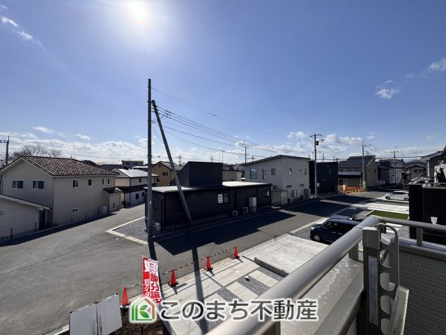 いろどりアイタウン鹿沼市千渡22-P1の展望|バルコニーからの眺めです♪