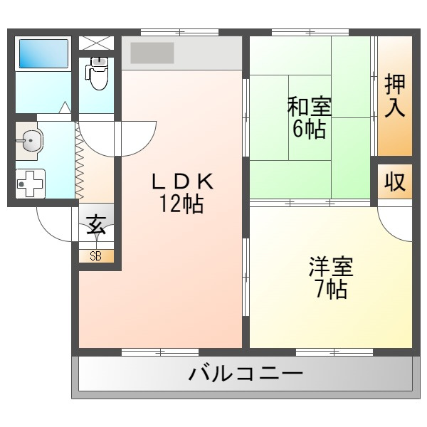 アブニールの間取り