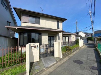 【前面道路含む現地写真】 | 八田荘小・平成２年建築・大和ハウス工業施工・北東角地・土地64坪・堺市中区八田寺町 | 前面道路含む現地写真です