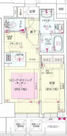 プレサンス松屋町グレースの間取り