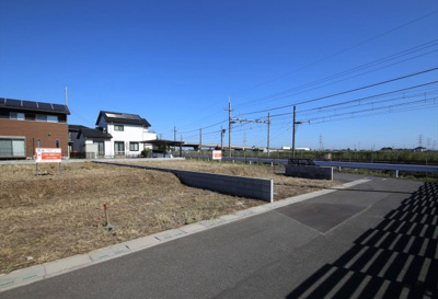 【周辺】 | 久喜市八甫第８期 No,６ | 東側にＪＲ線のせんろがございます。現地をご確認ください。