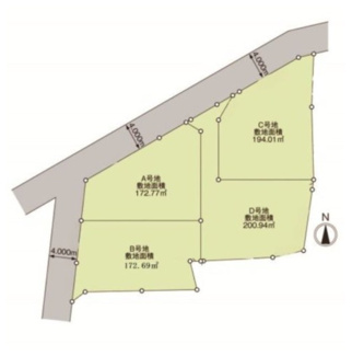 【区画図】 | 宇都宮市鶴田町新築住宅D号棟 | 【全4棟】各号棟の詳細については、お気軽にお問い合わせください♪