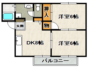 CREA御殿山Cの間取り