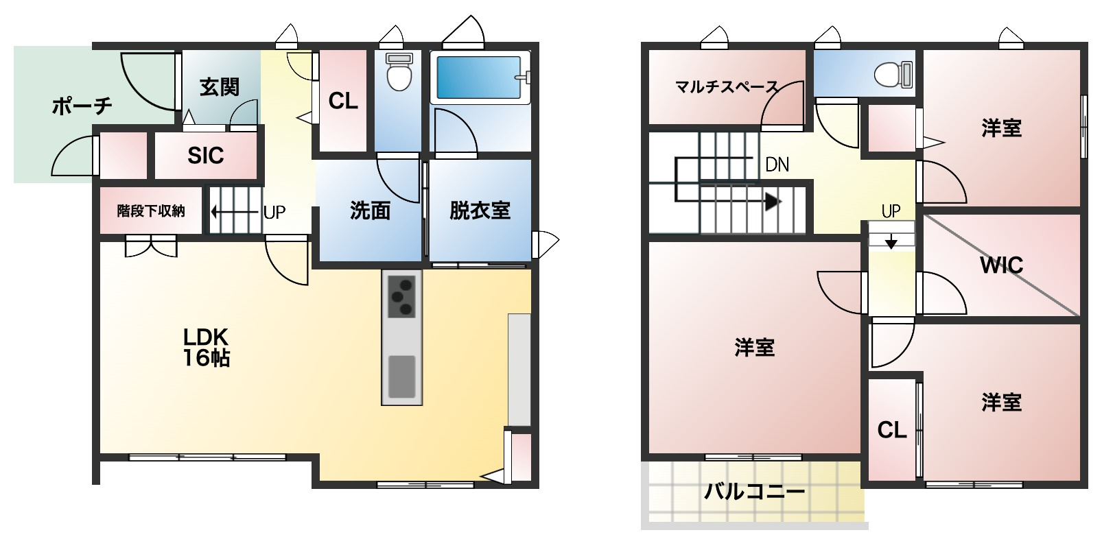 八戸市北白山台1丁目N0.7の間取り