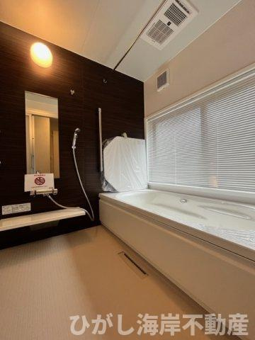 茅ヶ崎市矢畑　中古戸建　の浴室|新規リフォーム完了！1.25坪タイプ　ユニットバス