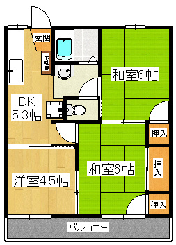ドルフ石井Ｂの間取り