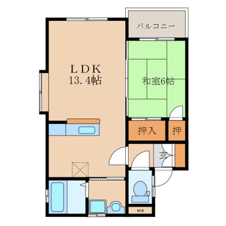 【間取り】 | プロヴァンスマンションA・B棟 | A301