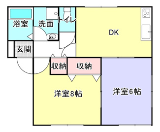 【間取り】 | サンハイムＡＳＡO | ※図面と現況が異なった場合は、現況を優先といたします。
