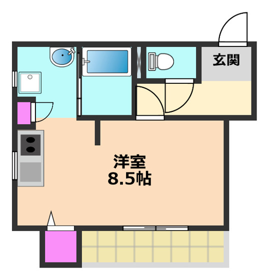 【間取り】 | クレール天神