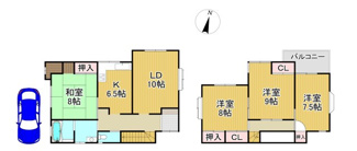 【間取り】 | 川西市錦松台　中古一戸建て