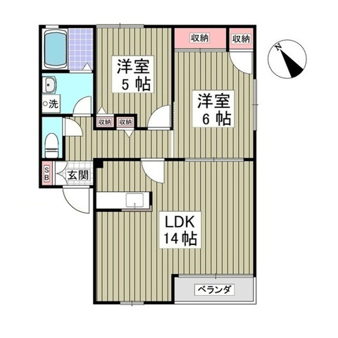 【間取り】 | グランドハイツB棟