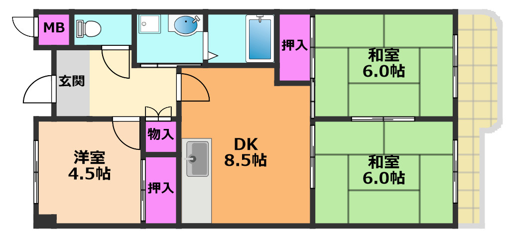 ハイツ81の間取り
