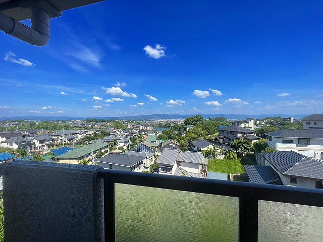 グランドゥビュー学園前Bの展望|眺望良好。若草山がが見えます。