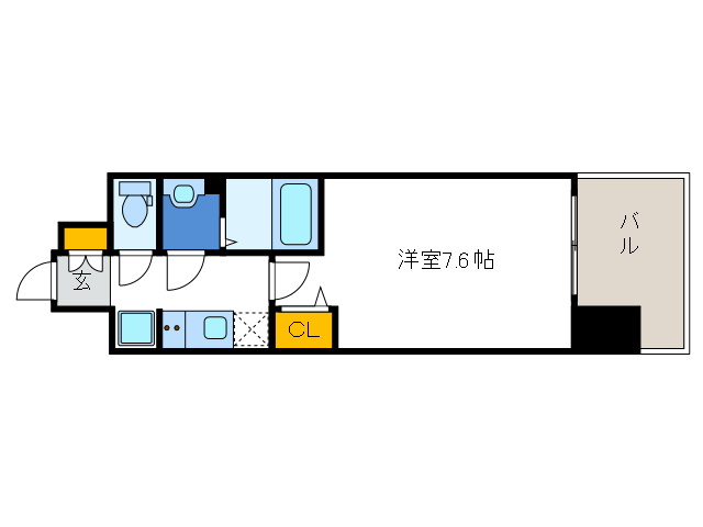 レシオス難波の間取り